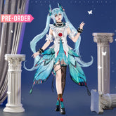 【Pre-Sale】Vocaloid Hatsune Miku Cosplay Miku Cyan Swallowtail Butterfly Cosplay Costume Premium Edition Cosplay Costumes
